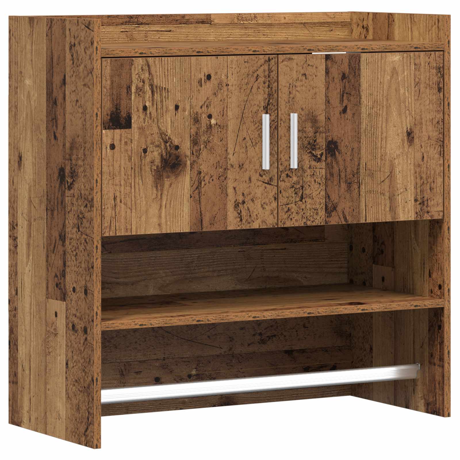 Wandregal Wandhalterung Altholz 80 x 36 x 80 cm Holzwerkstoff