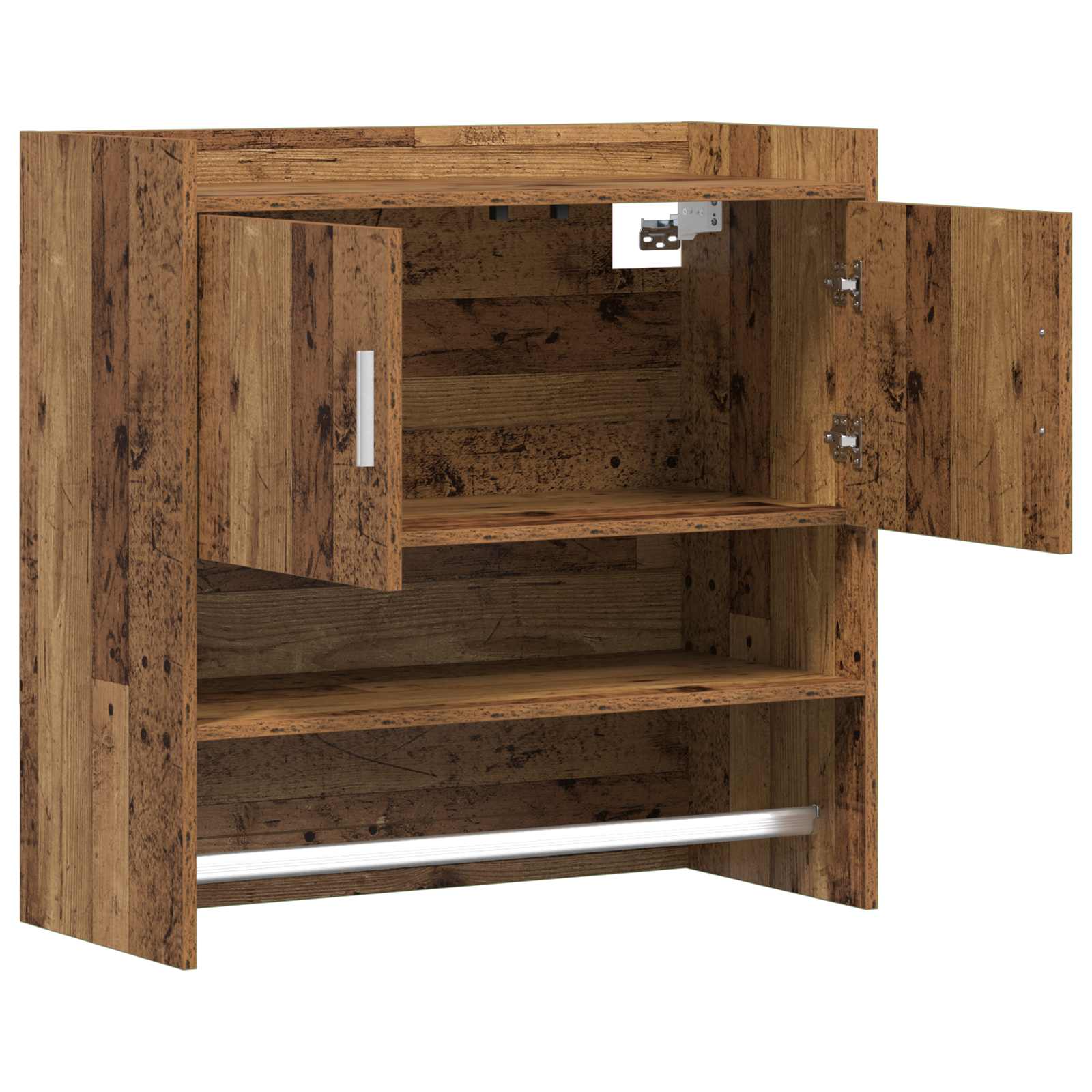 Wandregal Wandhalterung Altholz 80 x 36 x 80 cm Holzwerkstoff