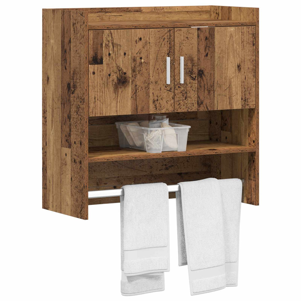 Wandregal Wandhalterung Altholz 80 x 36 x 80 cm Holzwerkstoff