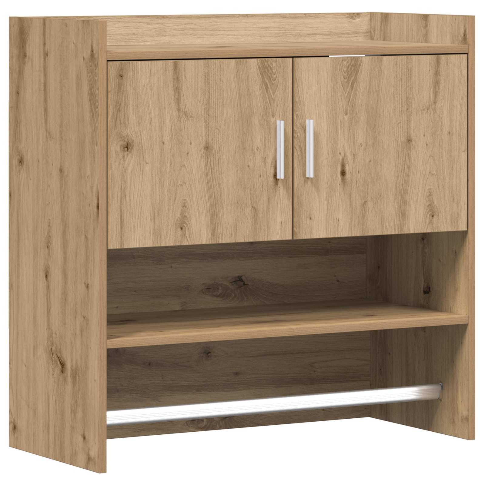 Wandregal Wandhalterung Artisan-Eiche 80 x 36 x 80 cm