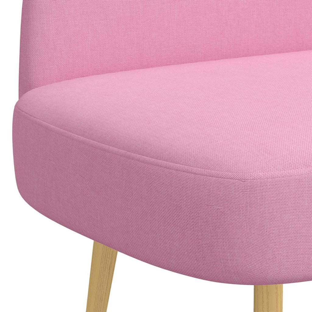 Gepolsterte Bank mit Rückenlehne Rosa 110 x 60 x 76 cm