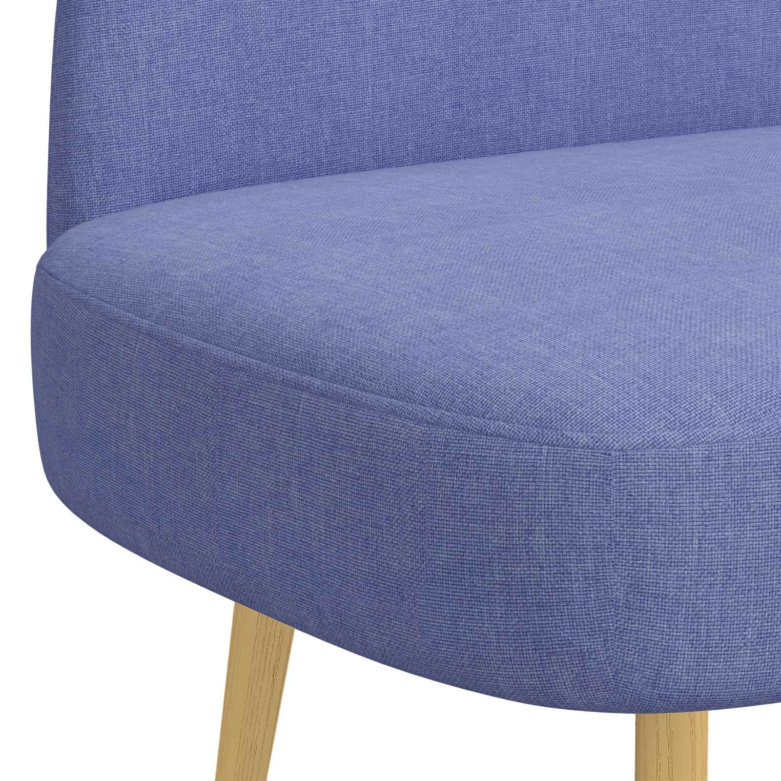 Gepolsterte Bank mit Rückenlehne Jeans blau 110 x 60 x 76 cm