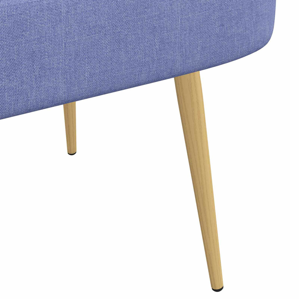 Gepolsterte Bank mit Rückenlehne Jeans blau 110 x 60 x 76 cm