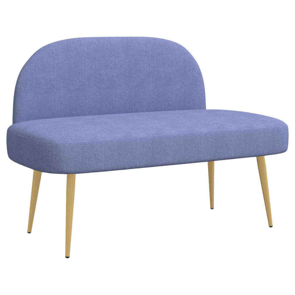 Gepolsterte Bank mit Rückenlehne Jeans blau 110 x 60 x 76 cm