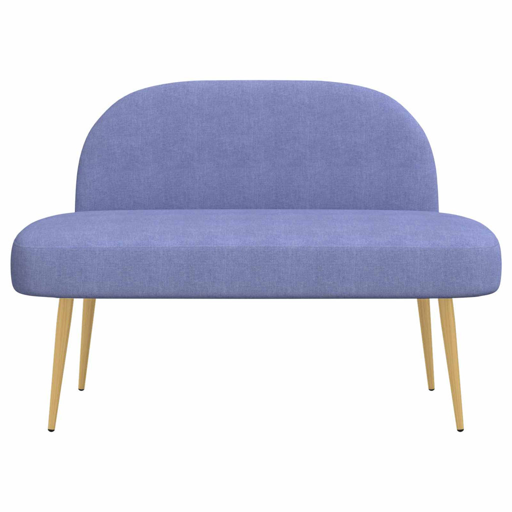 Gepolsterte Bank mit Rückenlehne Jeans blau 110 x 60 x 76 cm