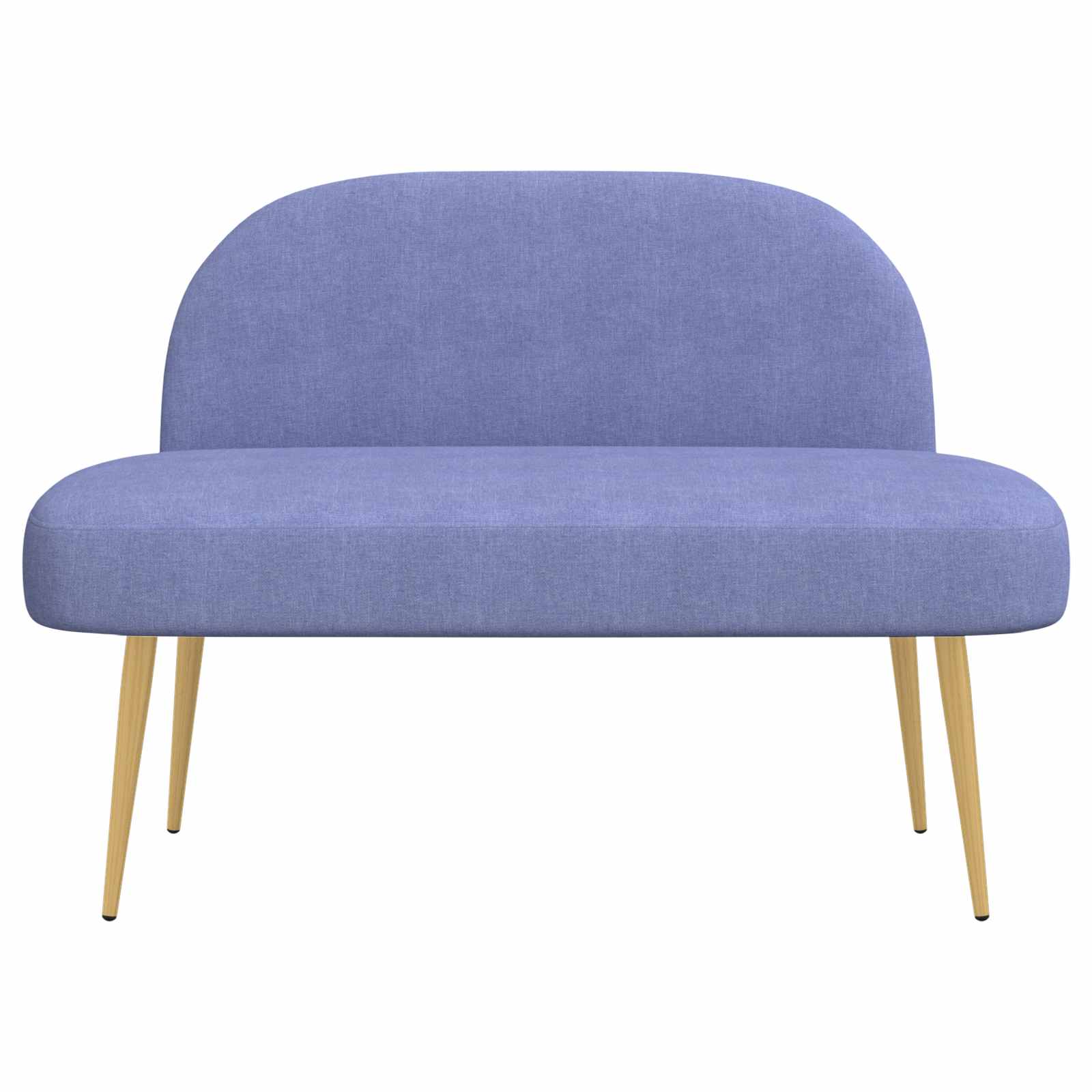 Gepolsterte Bank mit Rückenlehne Jeans blau 110 x 60 x 76 cm