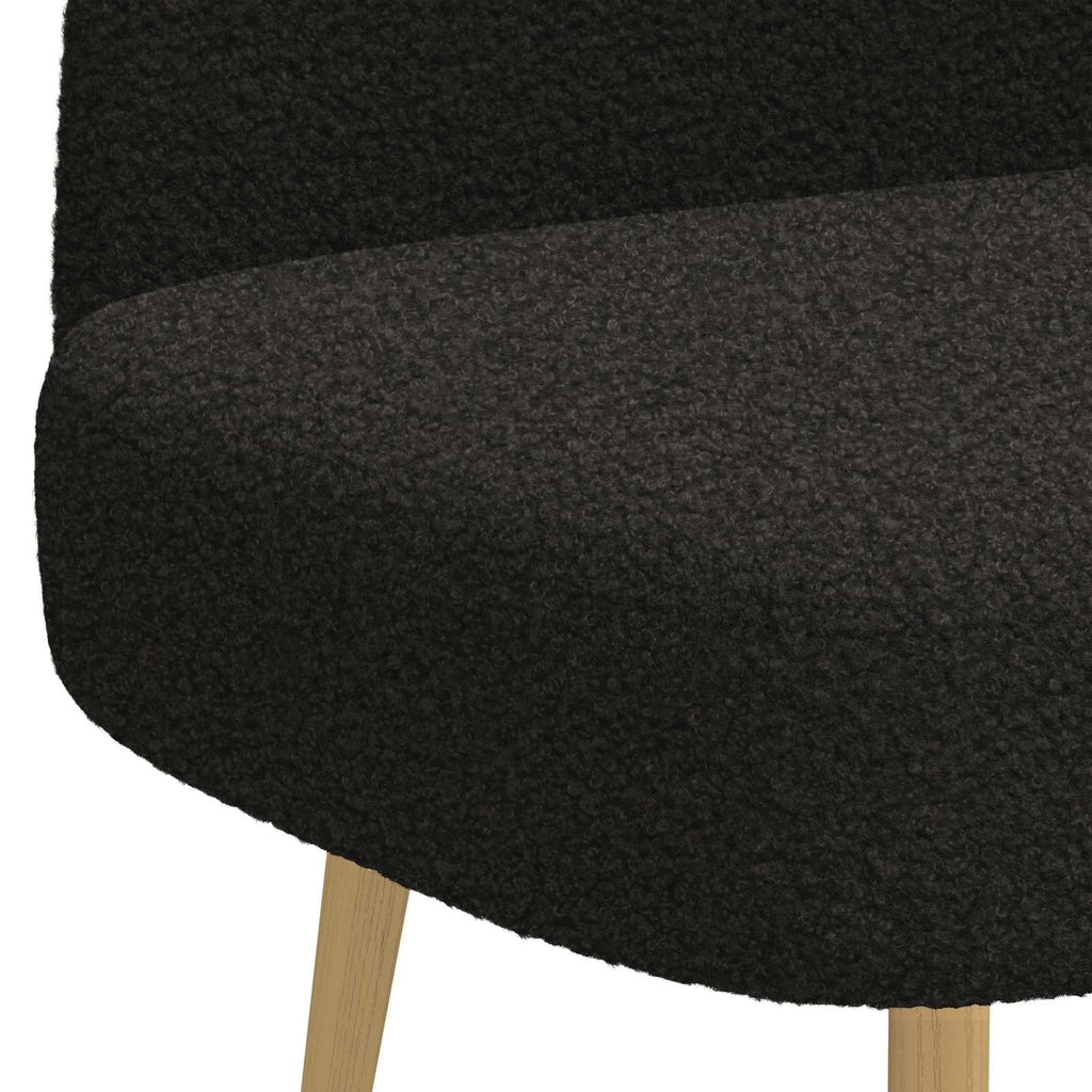 Gepolsterte Bank mit Rückenlehne Schwarz 110 x 60 x 76 cm