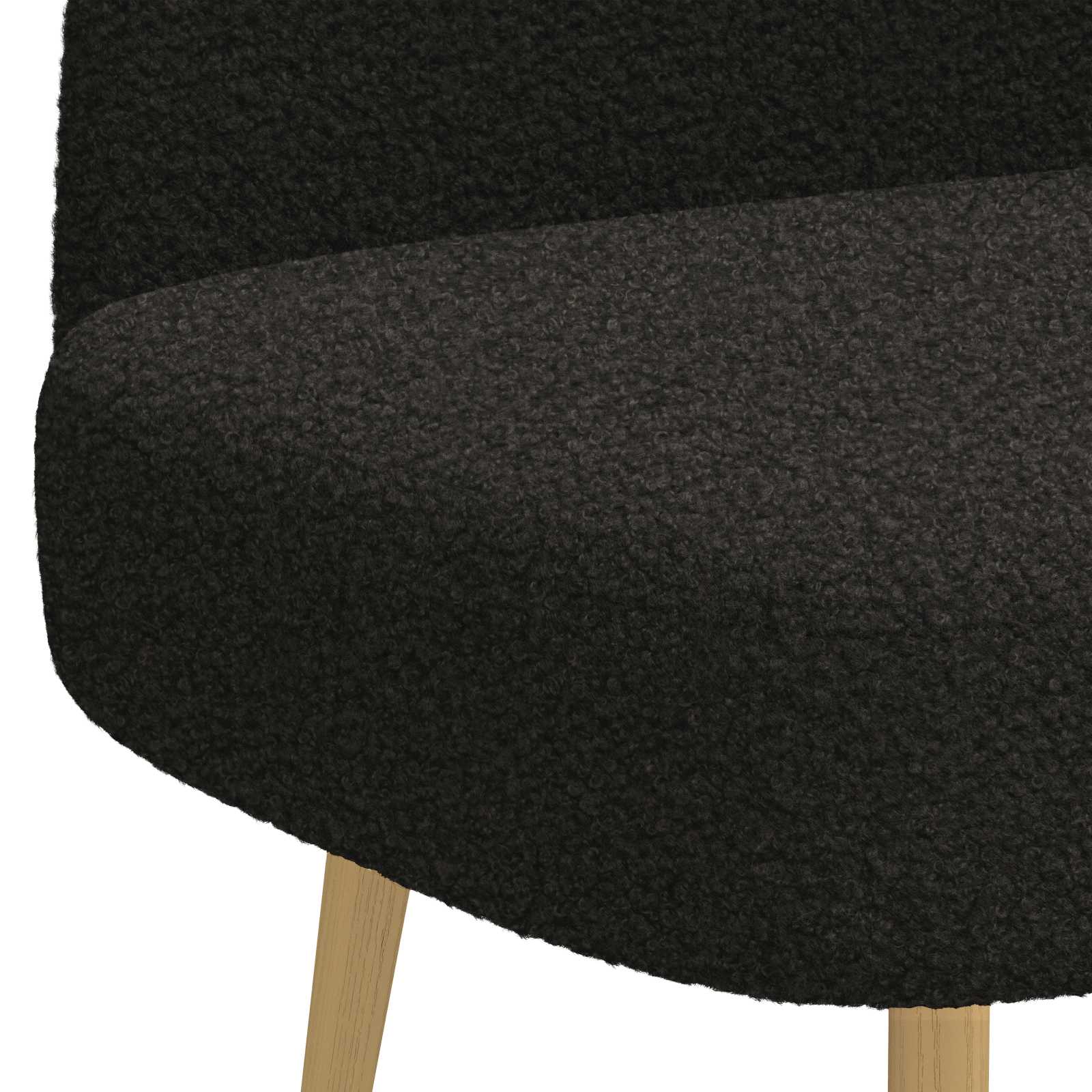 Gepolsterte Bank mit Rückenlehne Schwarz 110 x 60 x 76 cm