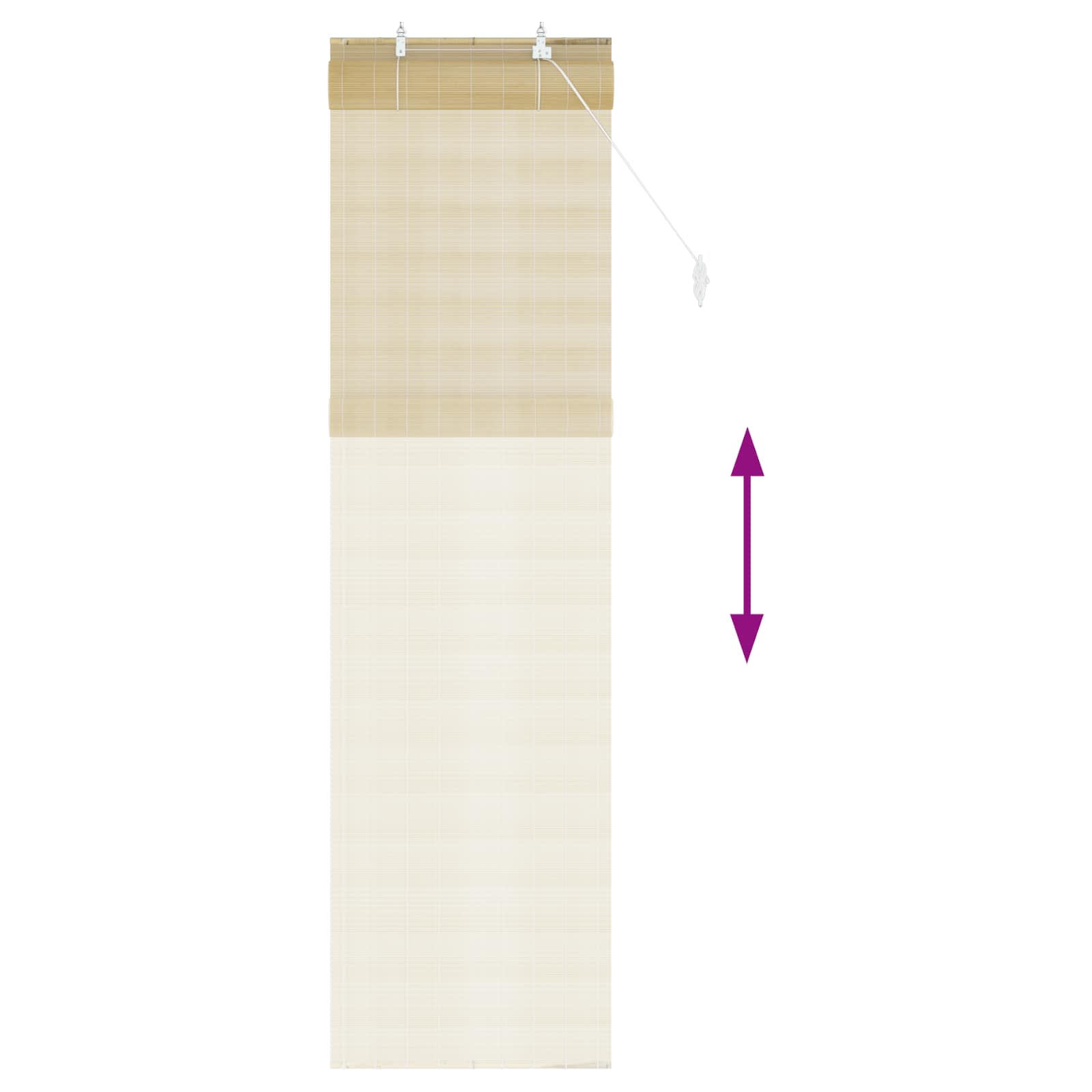 Rollo Natur 70 x 220 cm Bambus