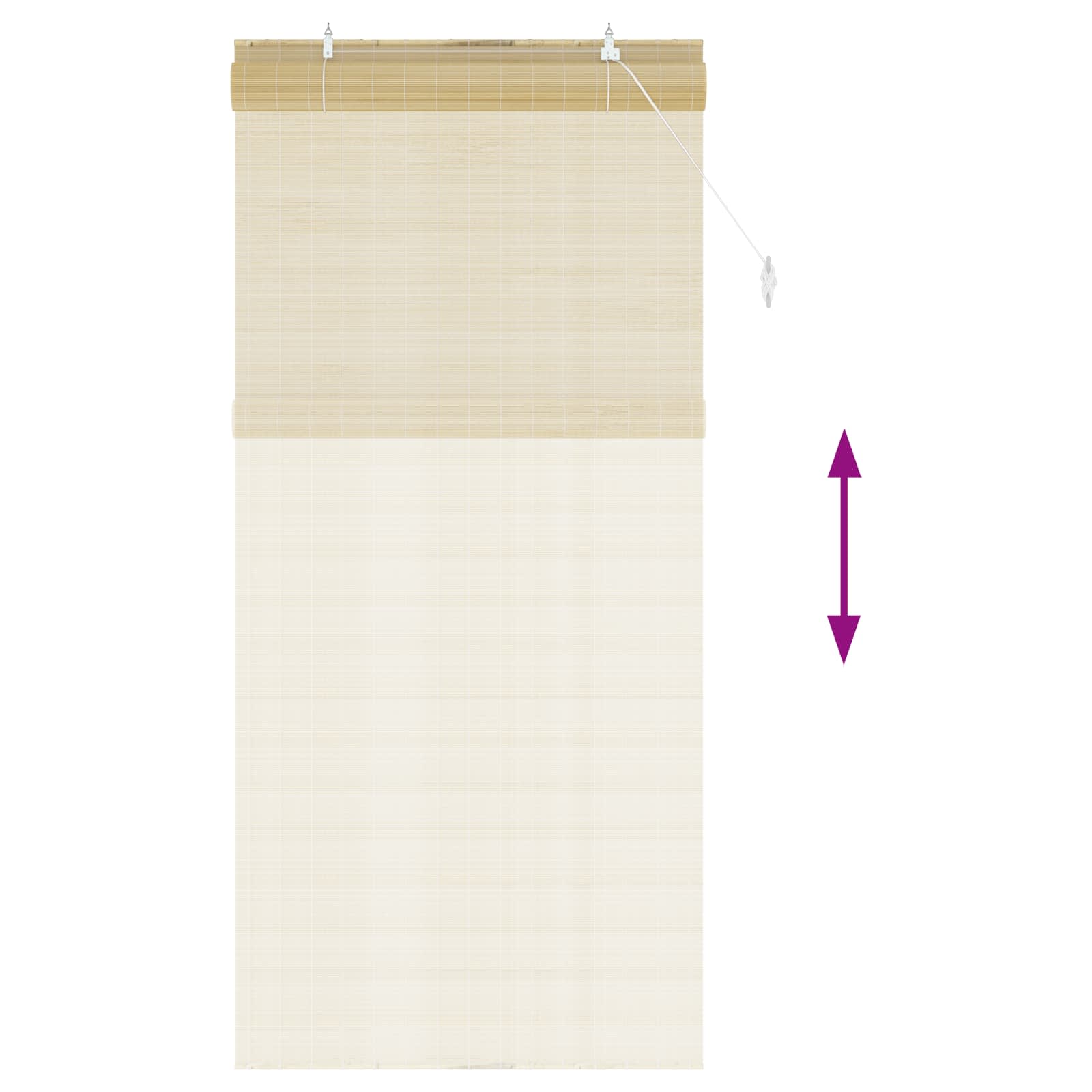 Rollo Natur 90 x 220 cm Bambus
