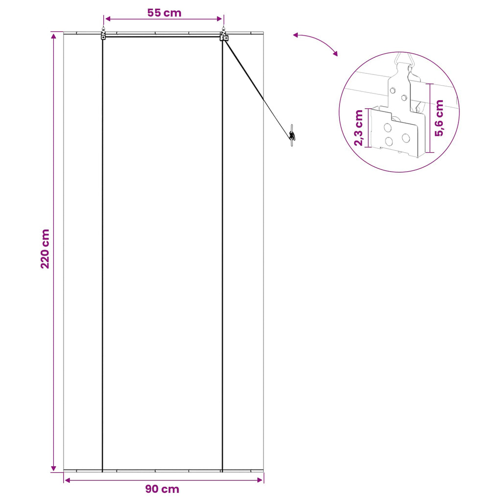 Rollo Natur 90 x 220 cm Bambus