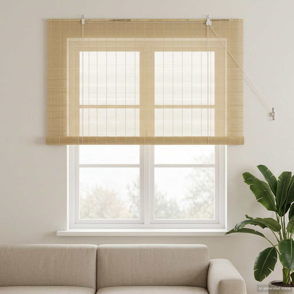 Rollo Natur 130 x 160 cm Bambus