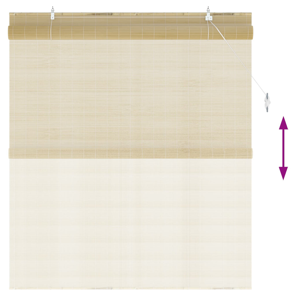 Rollo Natur 160 x 160 cm Bambus