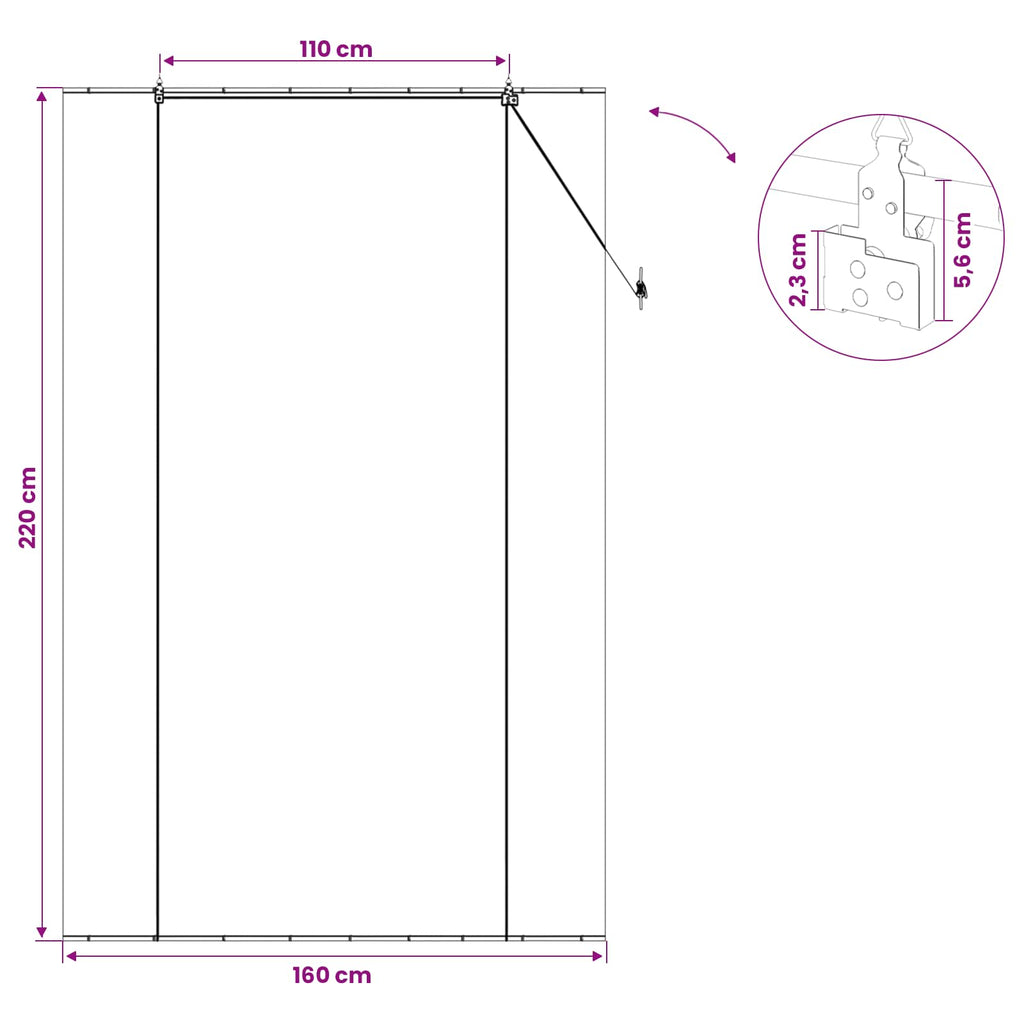 Rollo Natur 160 x 220 cm Bambus