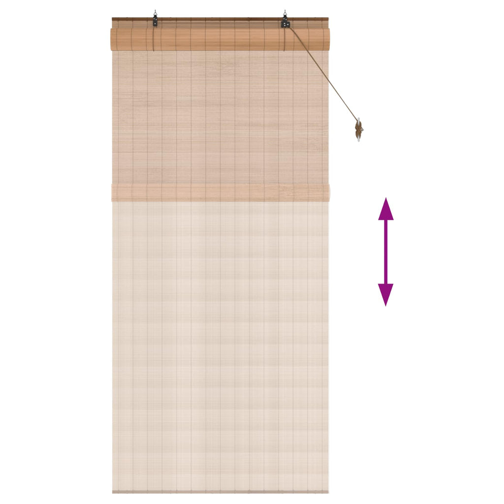 Rollo Braun 90 x 220 cm Bambus