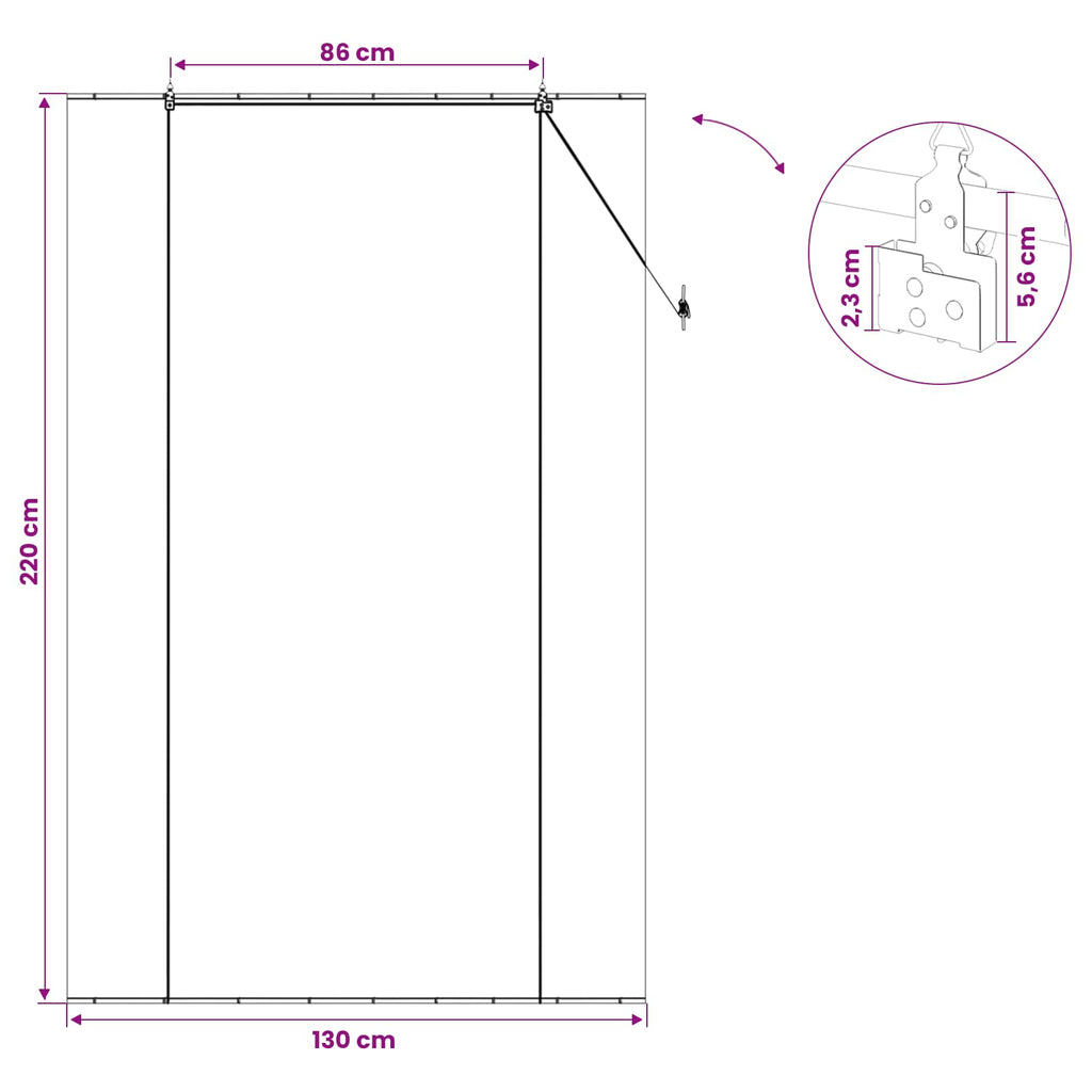 Rollo Braun 130 x 220 cm Bambus