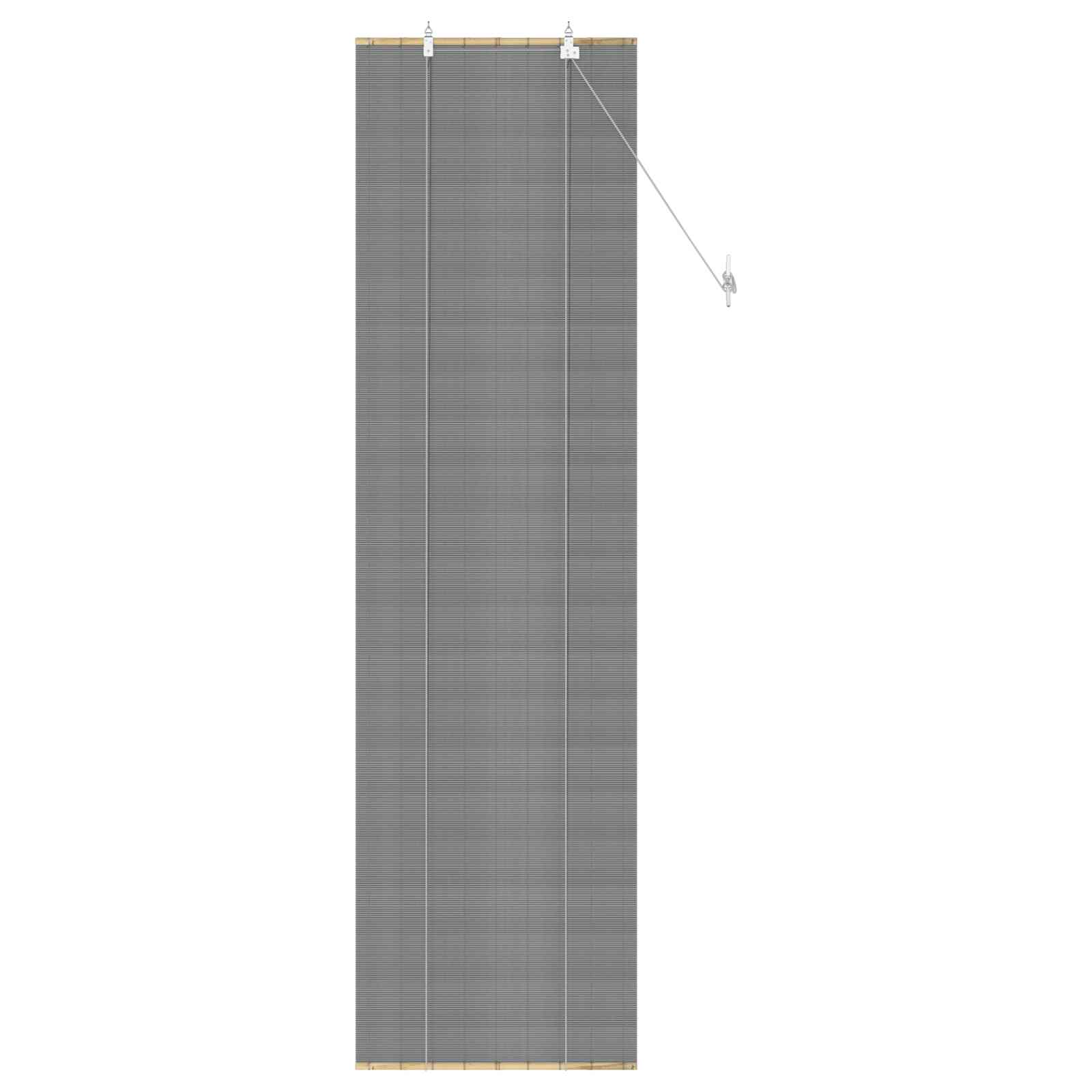 Rollo Grau 60 x 220 cm Bambus