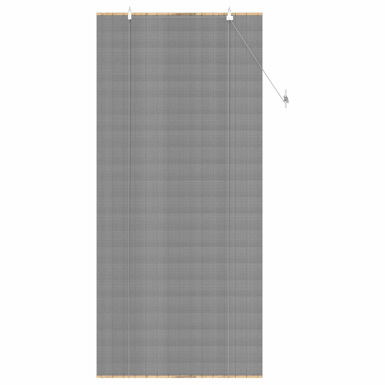 Rollo Grau 80 x 220 cm Bambus