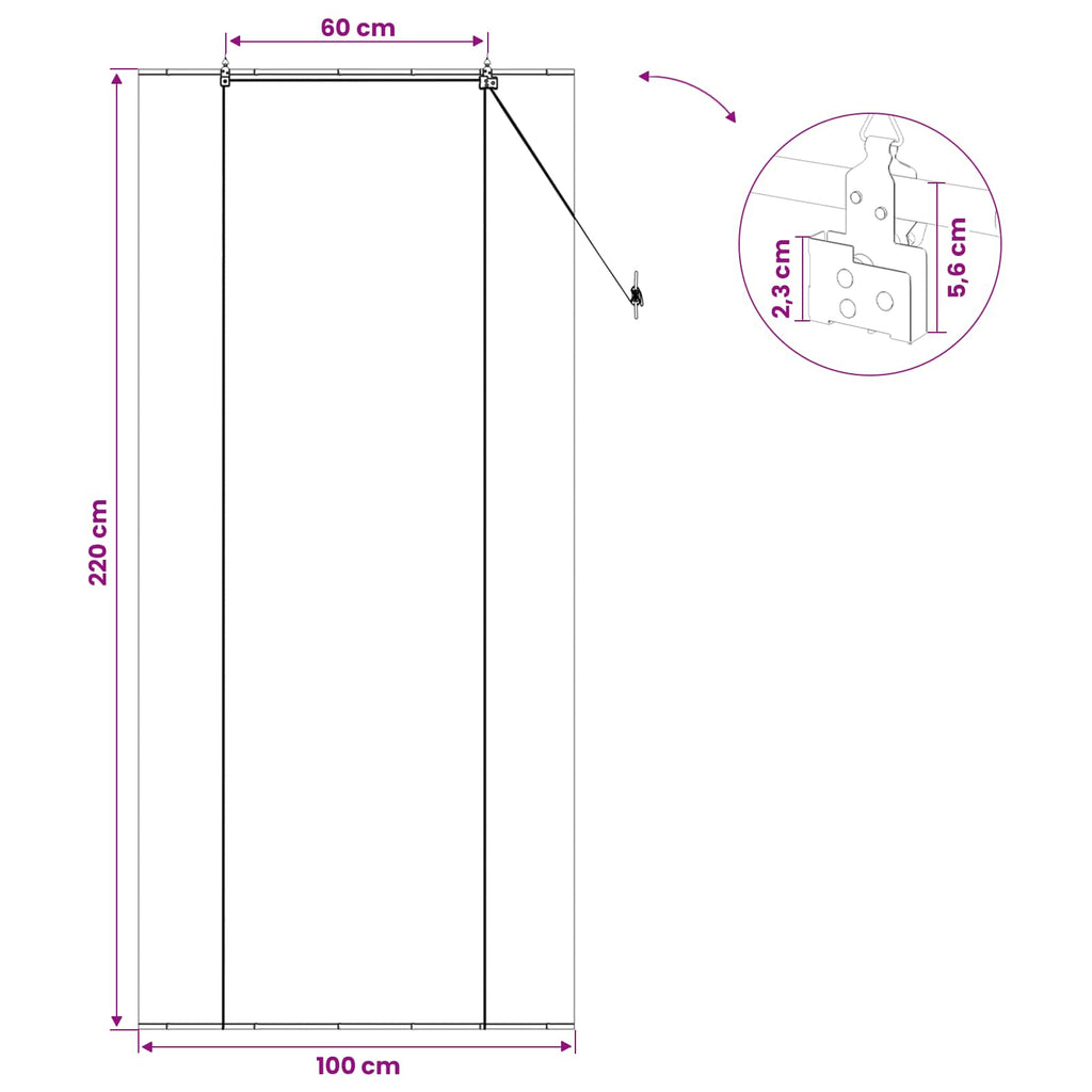 Rollo Grau 100 x 220 cm Bambus