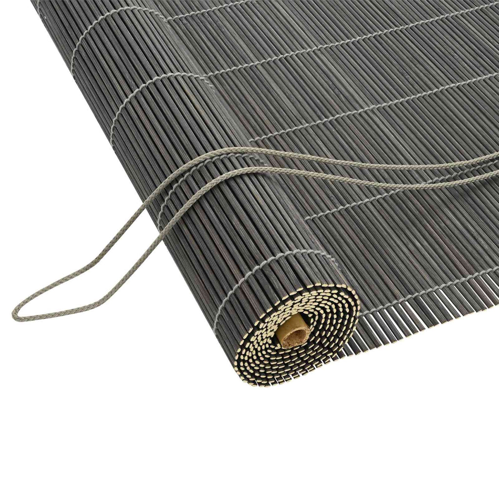 Rollo Grau 130 x 220 cm Bambus