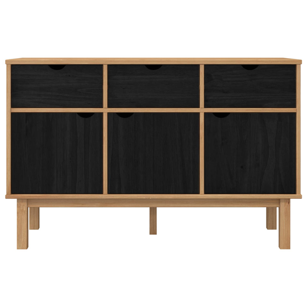 Sideboard OTTA Braun und Schwarz 114 x 43 x 73,5 cm