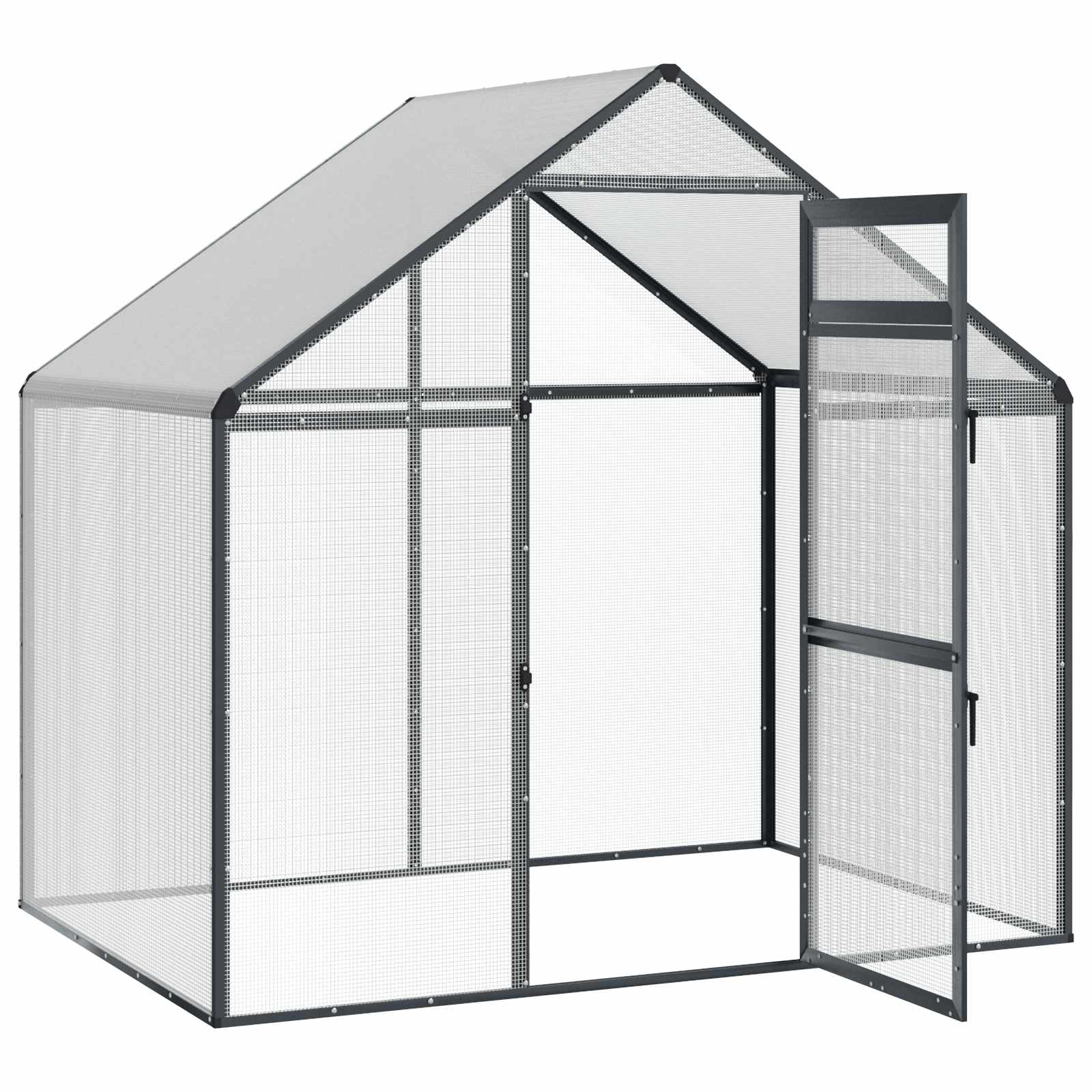 Vogelkäfig Anthrazit 181,5 x 110,5 x 173,5 cm