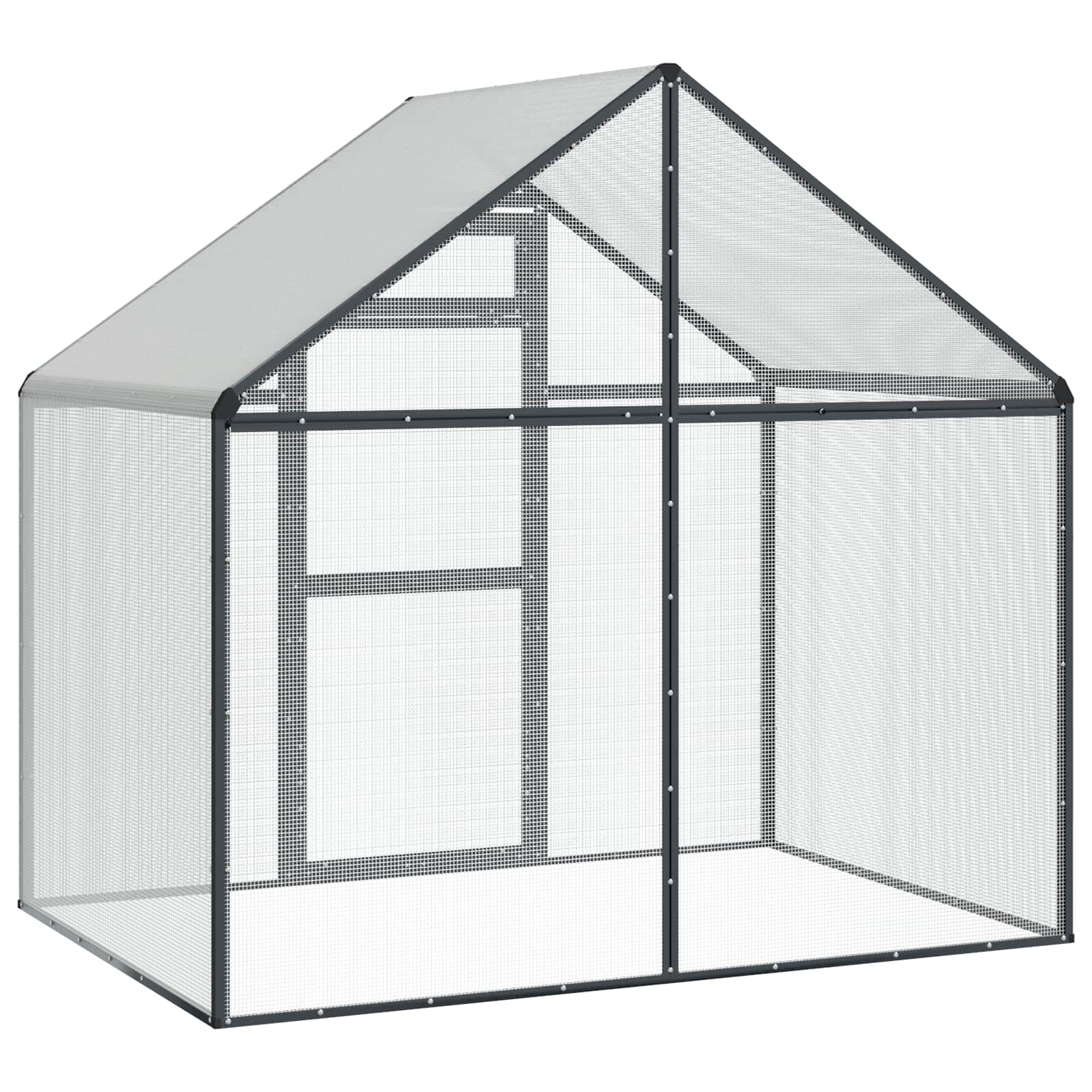 Vogelkäfig Anthrazit 181,5 x 110,5 x 173,5 cm