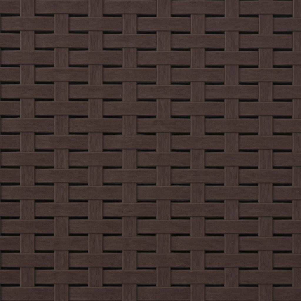 Liegesessel Garten Rattan-Optik Braun und Anthrazit PP