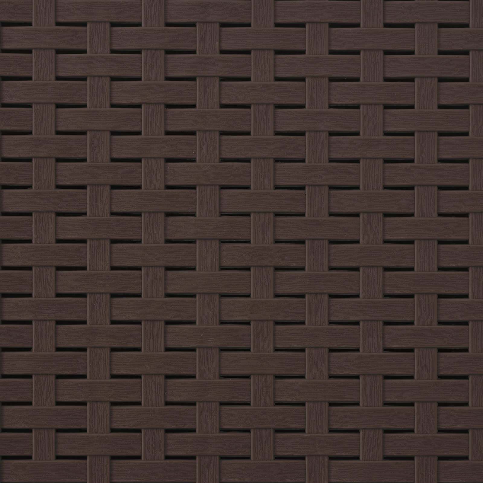 Liegesessel Garten Rattan-Optik Braun und Anthrazit PP