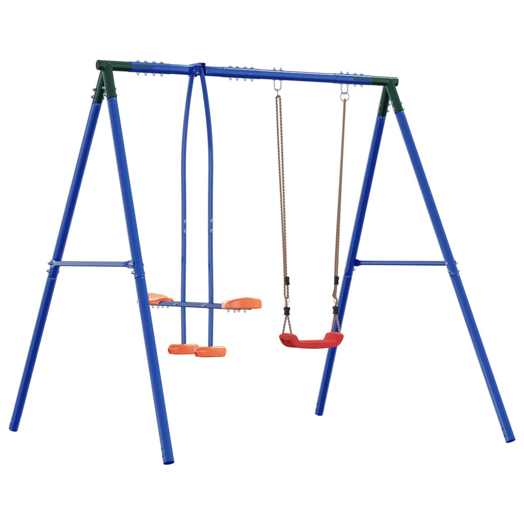 Outdoor Schaukelrahmen mit Gleiter für bis zu 3 Kinder