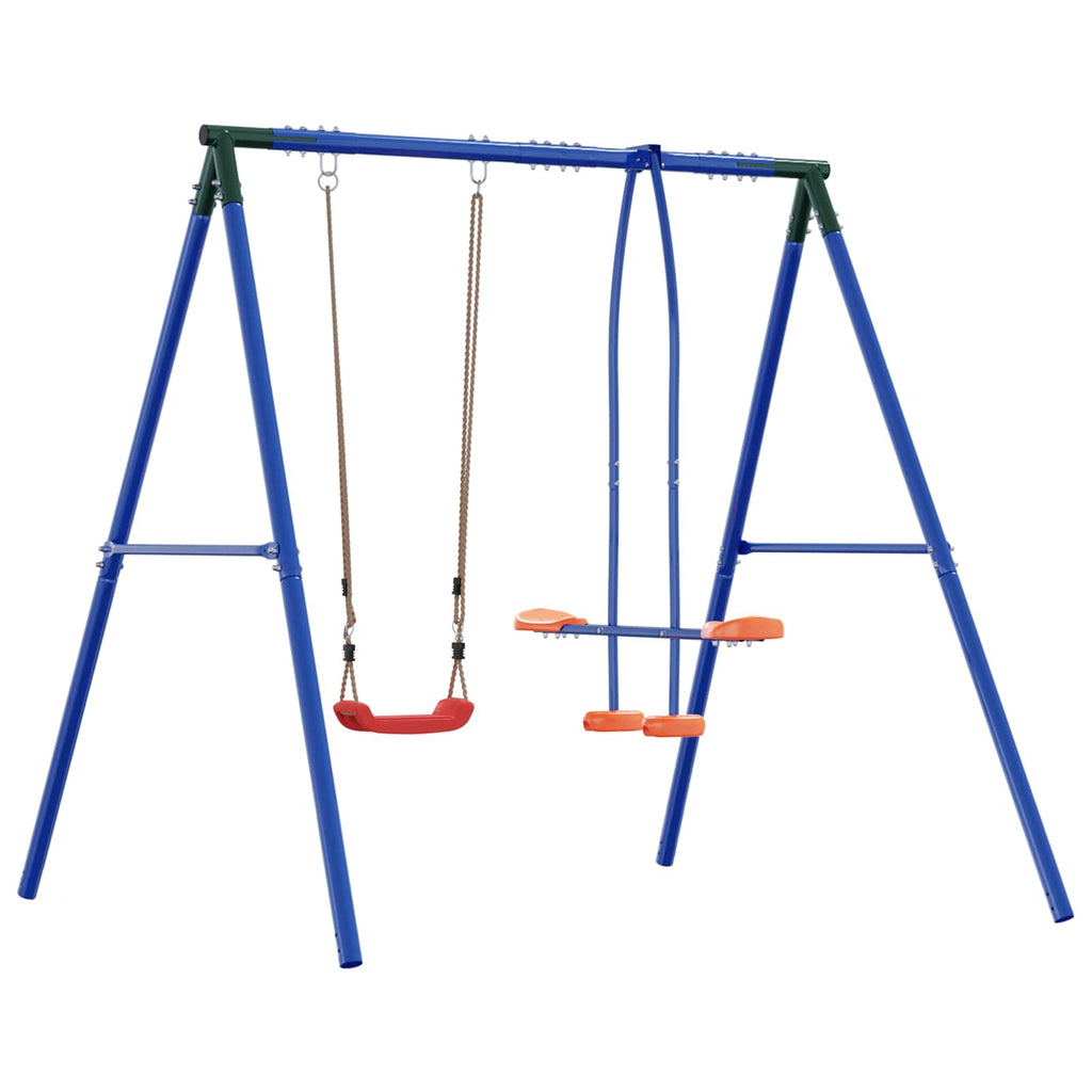 Outdoor Schaukelrahmen mit Gleiter für bis zu 3 Kinder