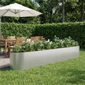 Hochbeet im Garten Verzinkter Stahl 380 x 40 x 40 cm Stahl