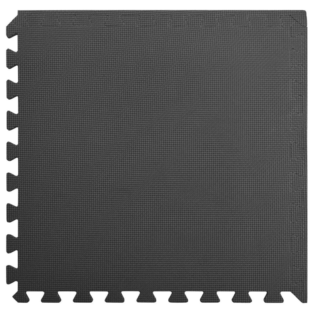 Pool Bodenteppich 6 pcs Schwarz 2,16 ㎡ EVA-Schaum