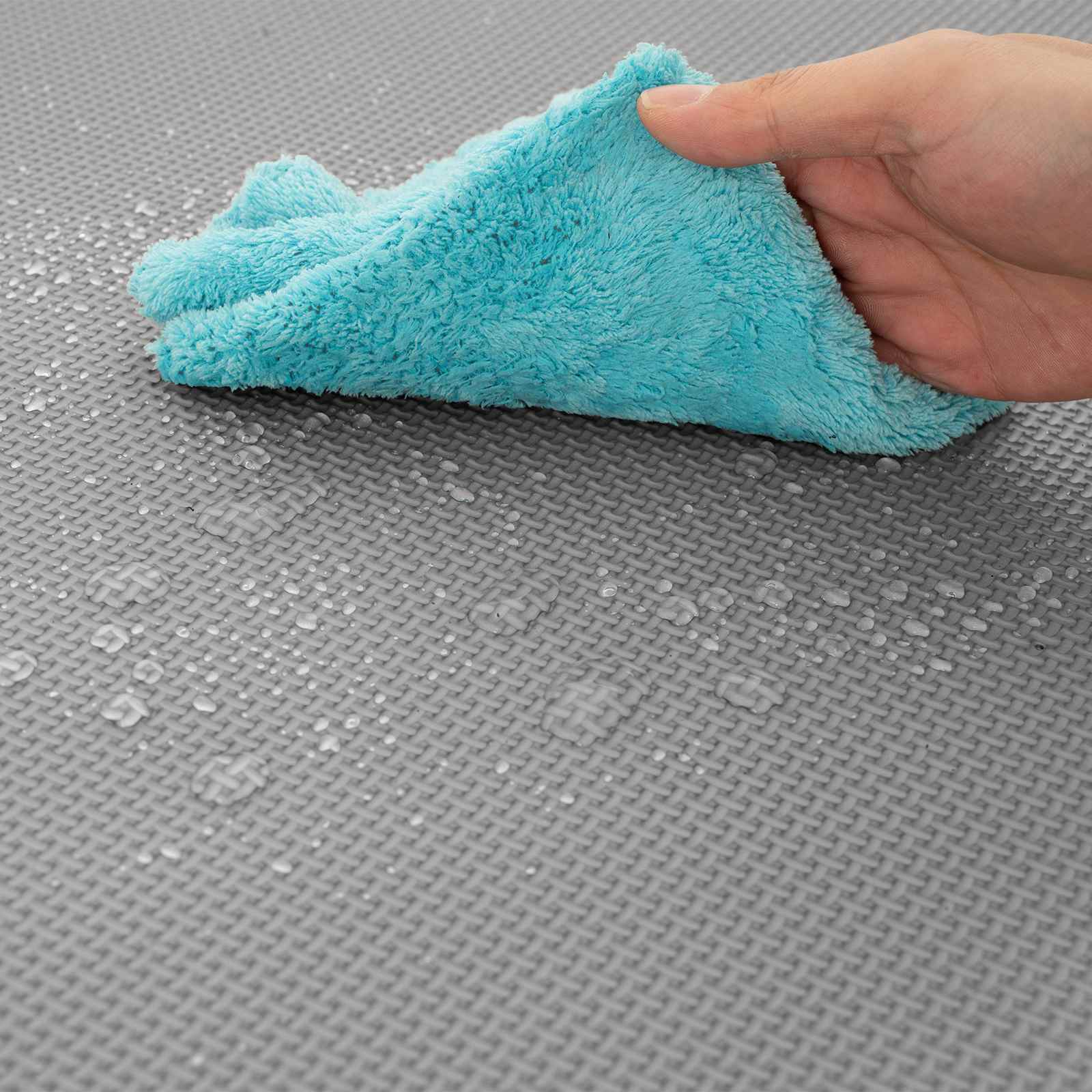 Pool Bodenschutzmatte 6 pcs Grau 2,16 m² EVA-Schaum