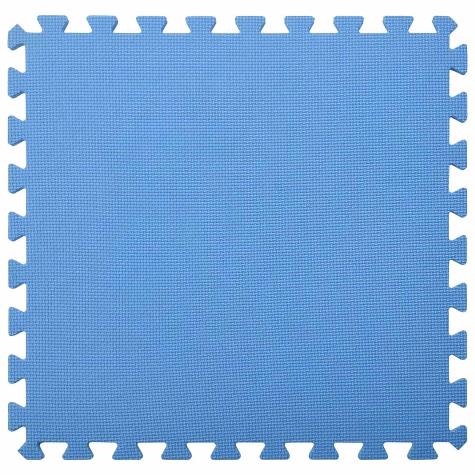 Pool Bodenteppich 6 pcs Blau 2,16 ㎡ EVA-Schaum