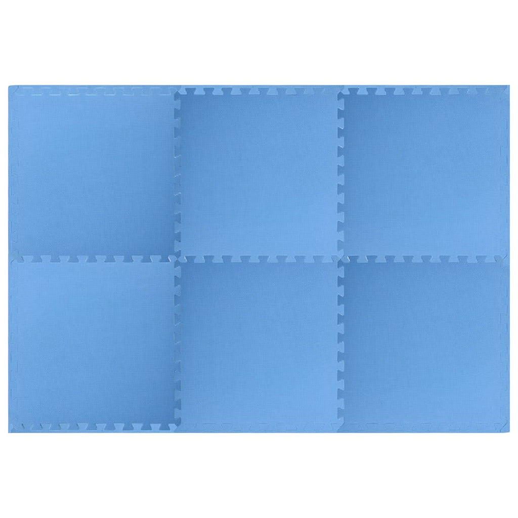 Pool Bodenteppich 6 pcs Blau 2,16 ㎡ EVA-Schaum