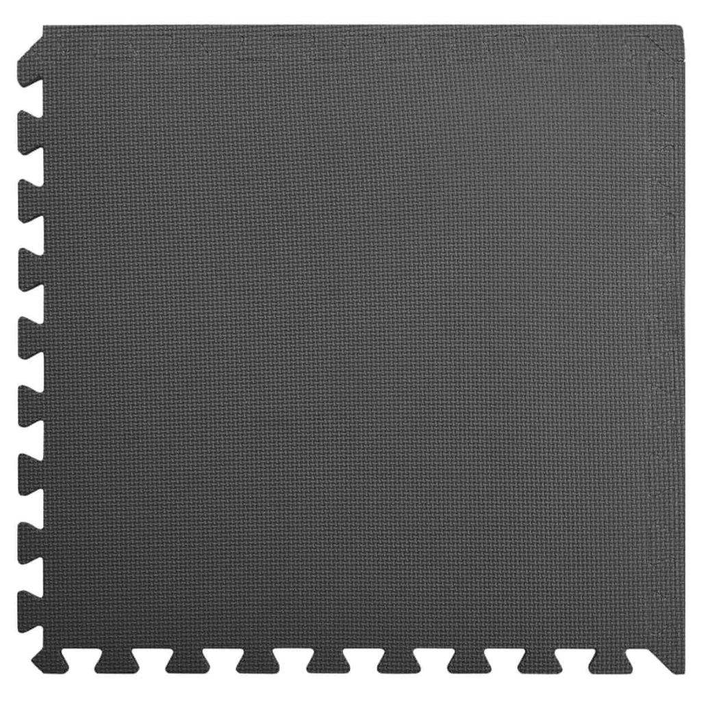 Pool Bodenteppich 12 pcs Schwarz 4,32 ㎡ EVA-Schaum