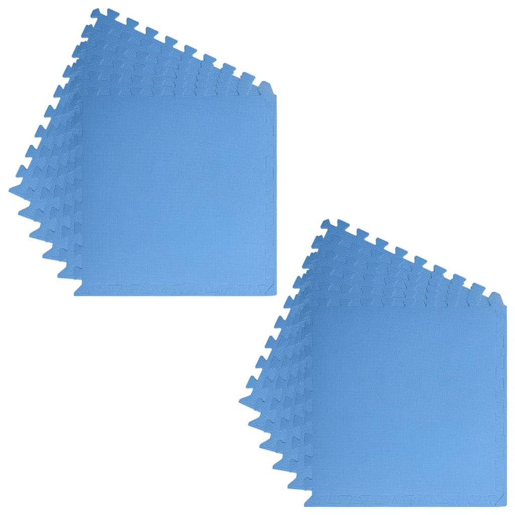 Pool Bodenteppich 12 pcs Blau 4,32 ㎡ EVA-Schaum