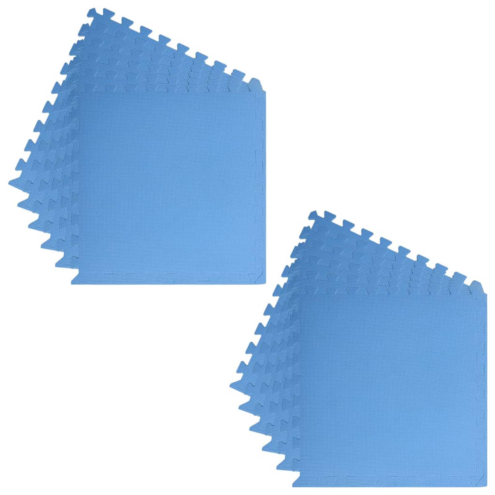 Pool Bodenteppich 12 pcs Blau 4,32 ㎡ EVA-Schaum