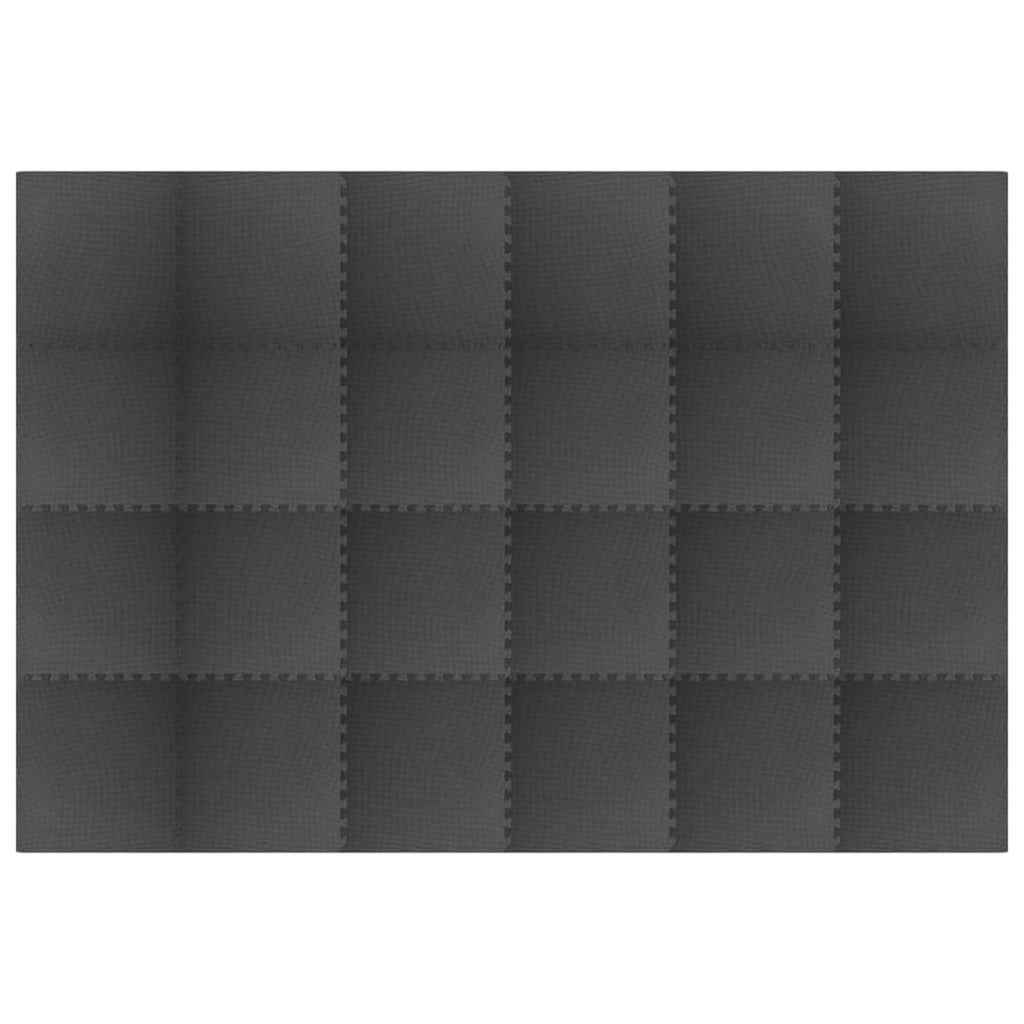 Pool Bodenteppich 24 pcs Schwarz 8,64 ㎡ EVA-Schaum