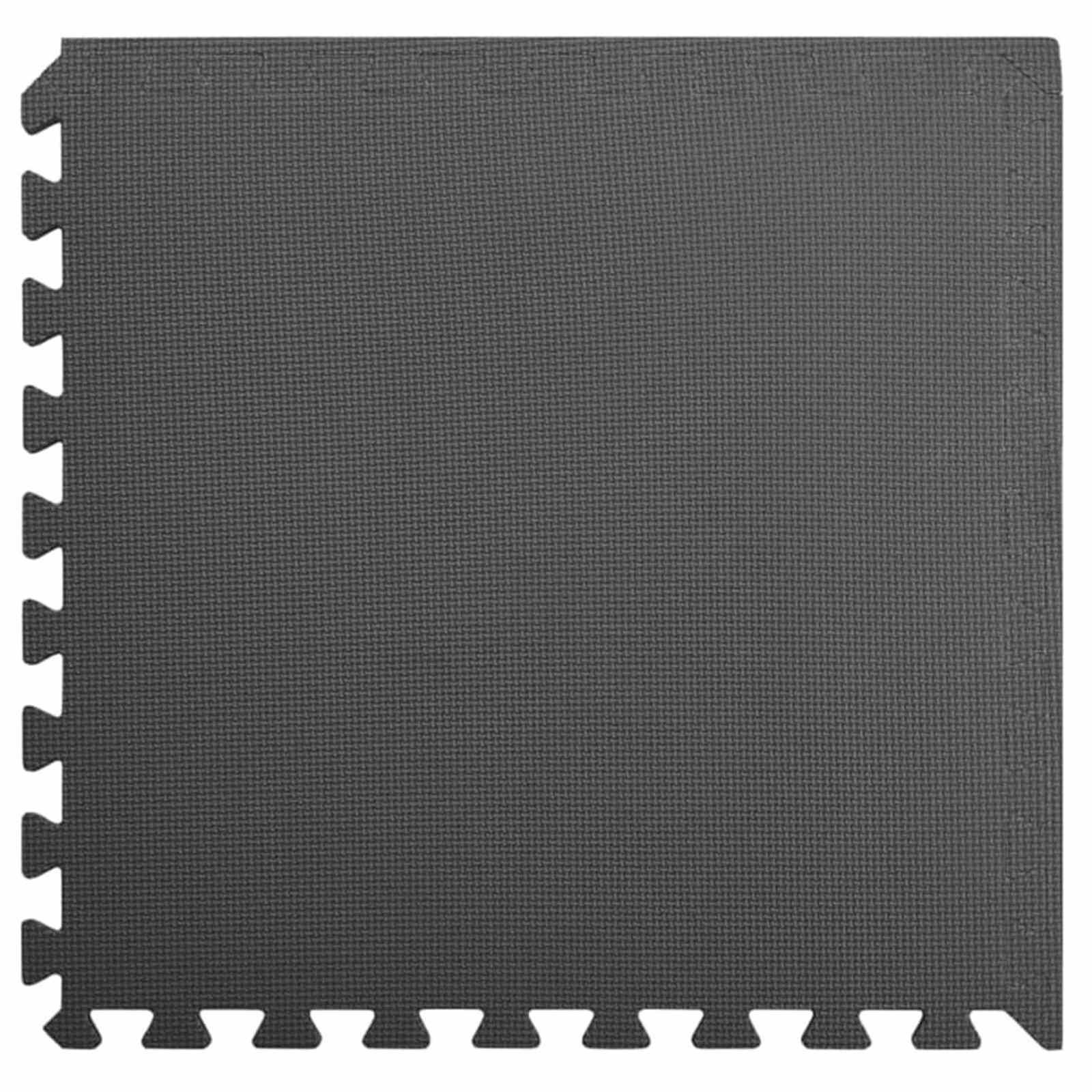 Pool Bodenteppich 24 pcs Schwarz 8,64 ㎡ EVA-Schaum