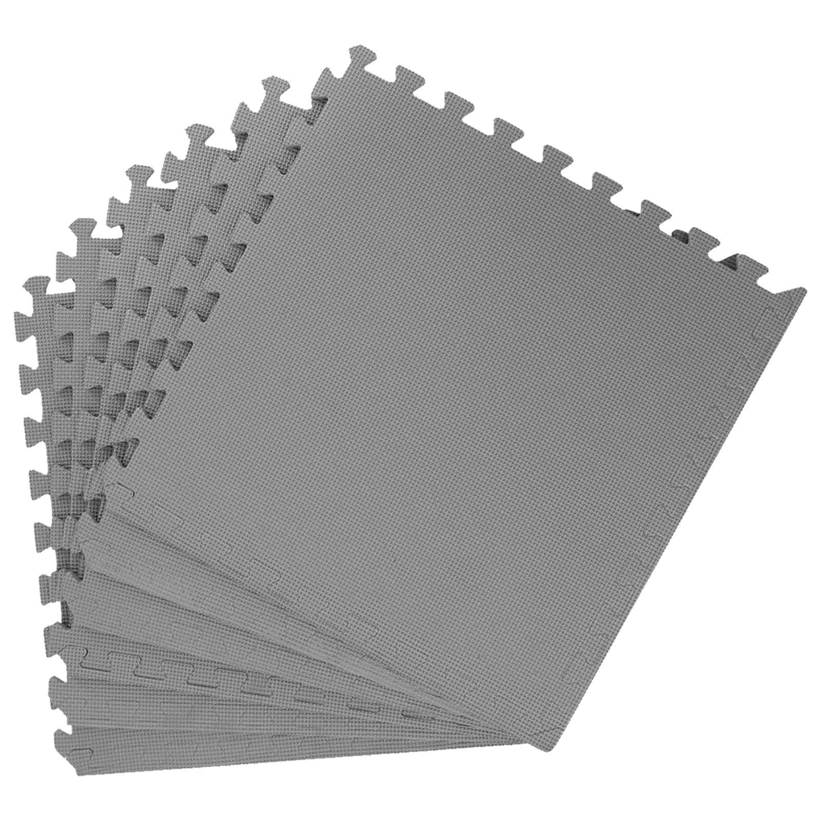 Pool Bodenschutzmatte 24 pcs Grau 8,64 m² EVA-Schaum