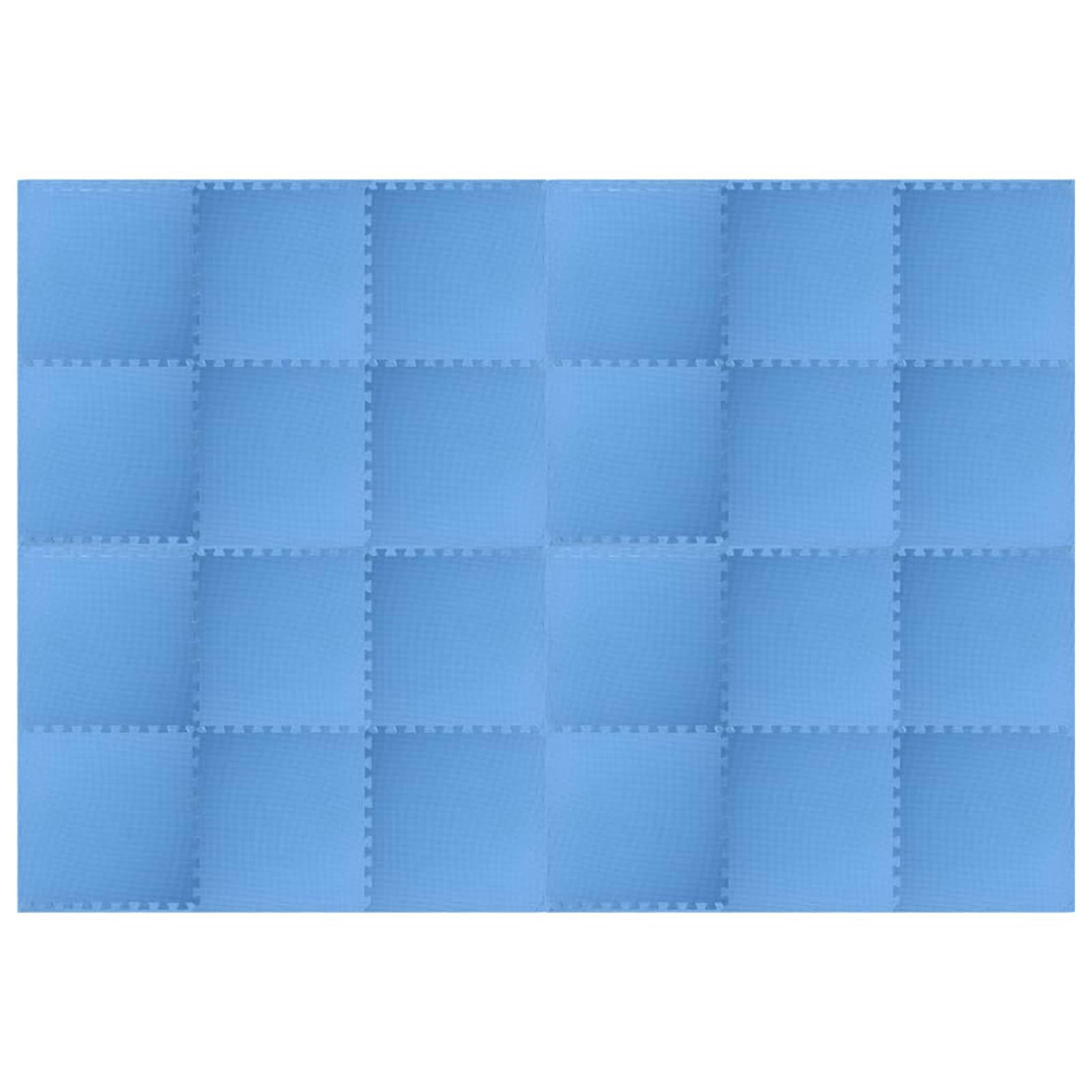 Pool Bodenteppich 24 pcs Blau 8,64 ㎡ EVA-Schaum