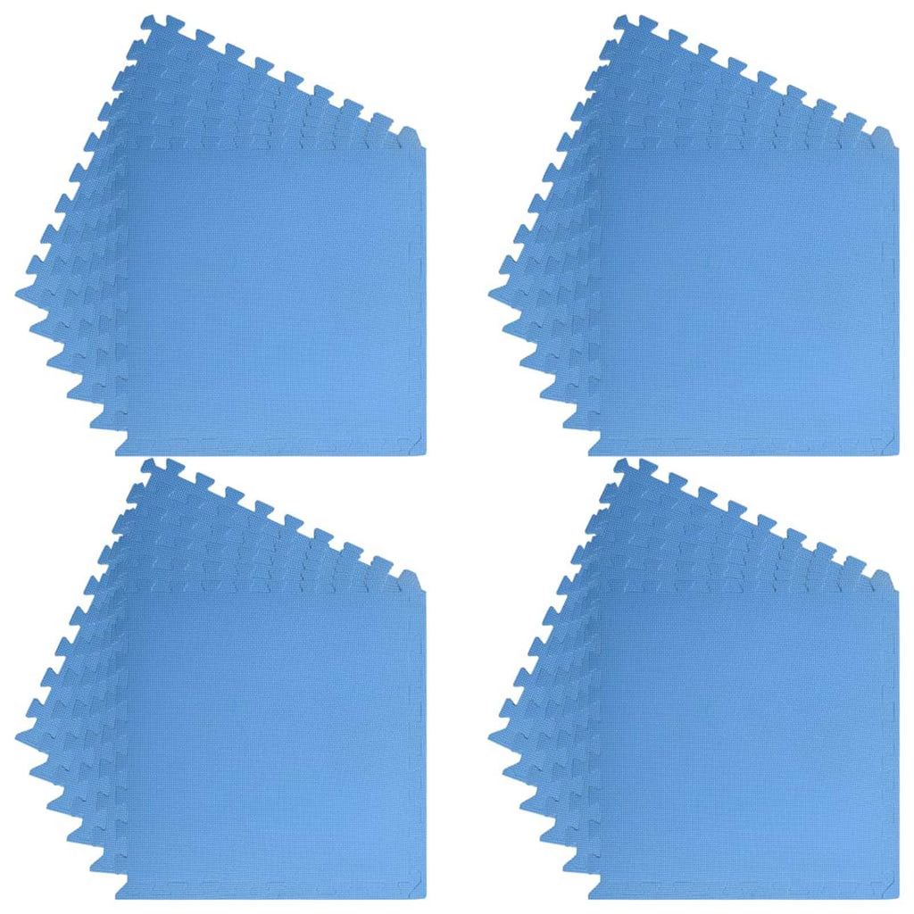 Pool Bodenteppich 24 pcs Blau 8,64 ㎡ EVA-Schaum