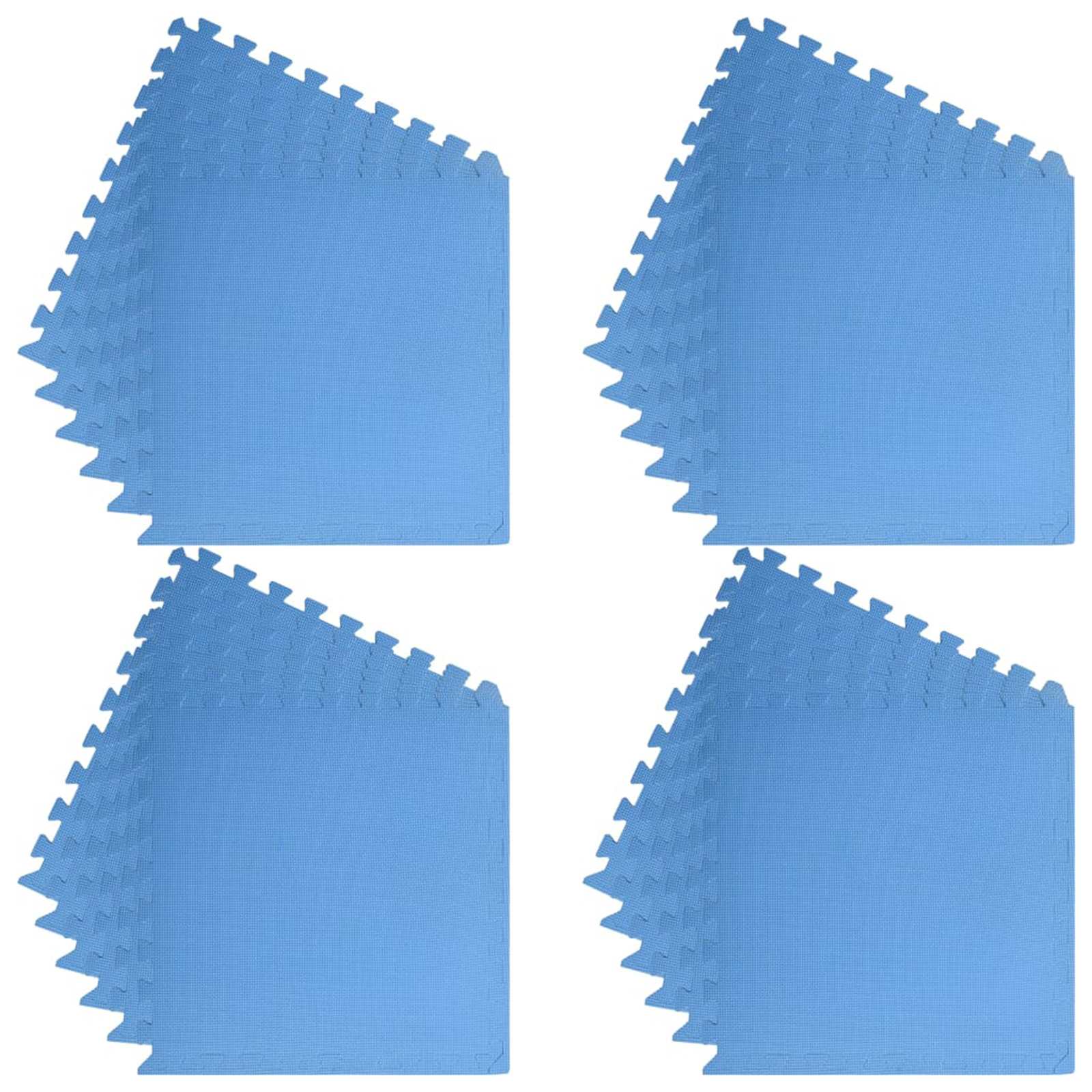 Pool Bodenteppich 24 pcs Blau 8,64 ㎡ EVA-Schaum