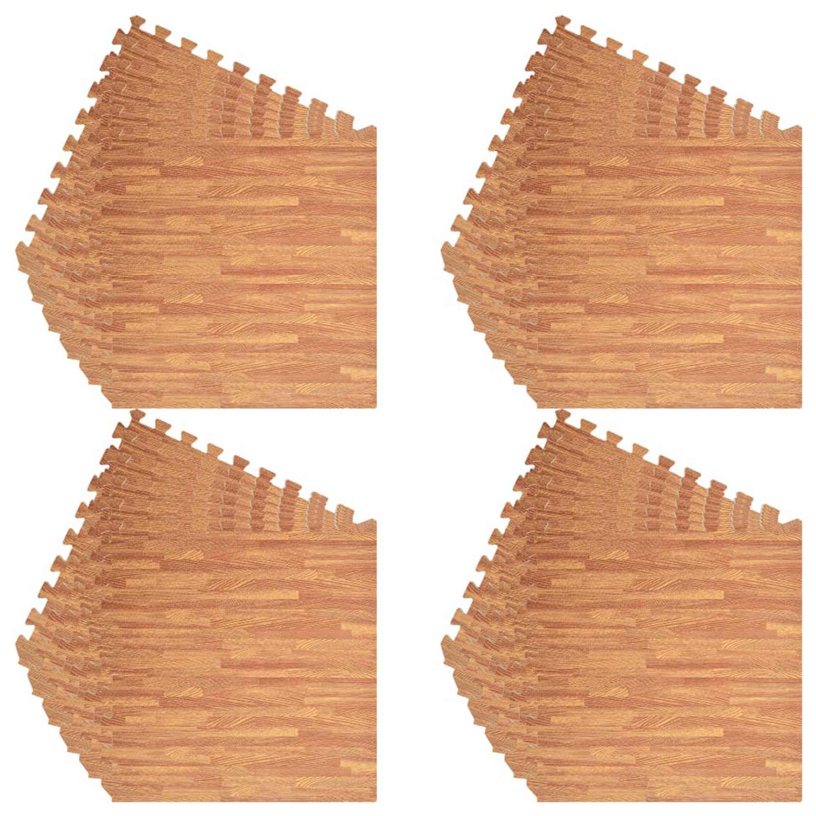 Pool Bodenteppich 24 pcs Holz 8,64 ㎡ EVA-Schaum