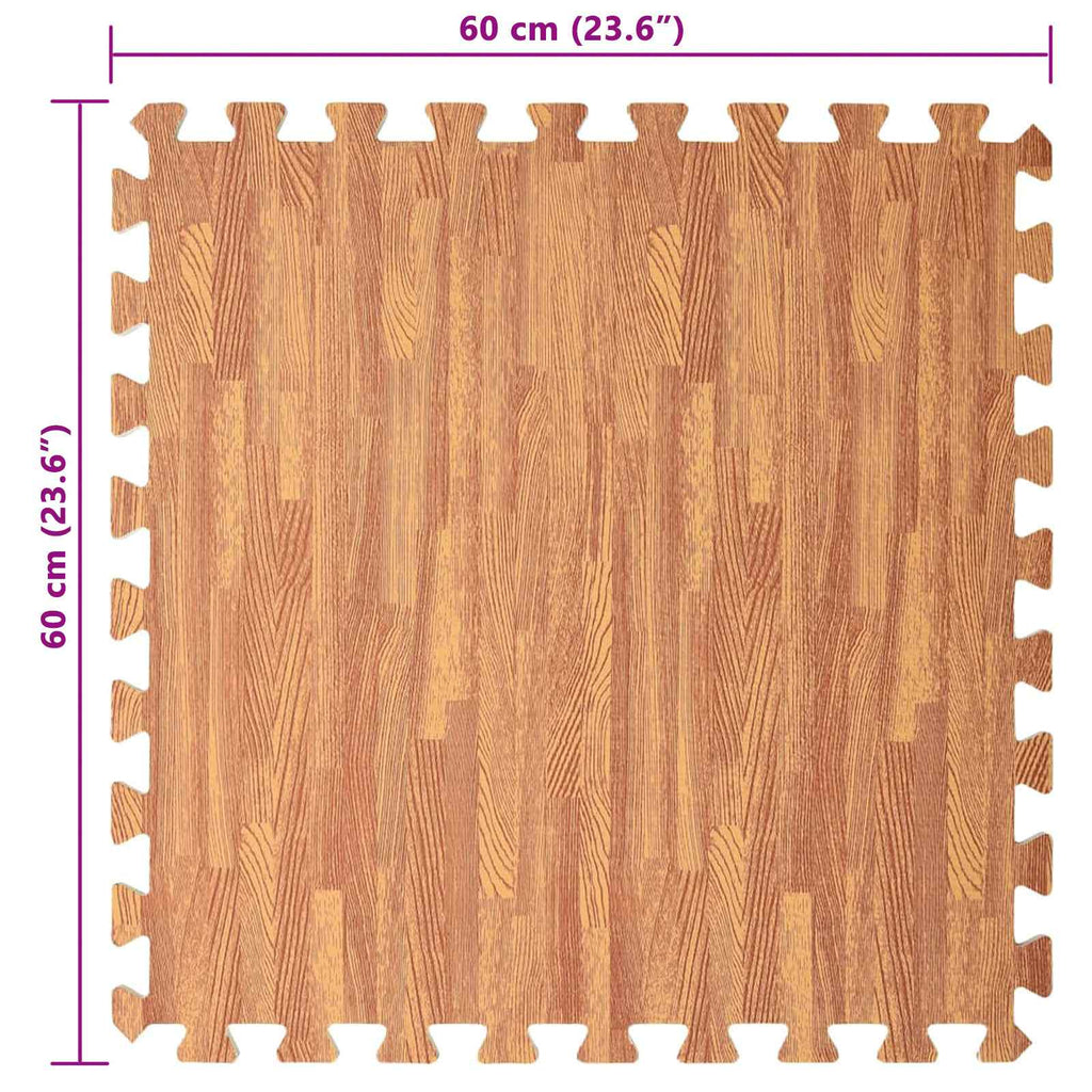 Pool Bodenteppich 24 pcs Holz 8,64 ㎡ EVA-Schaum
