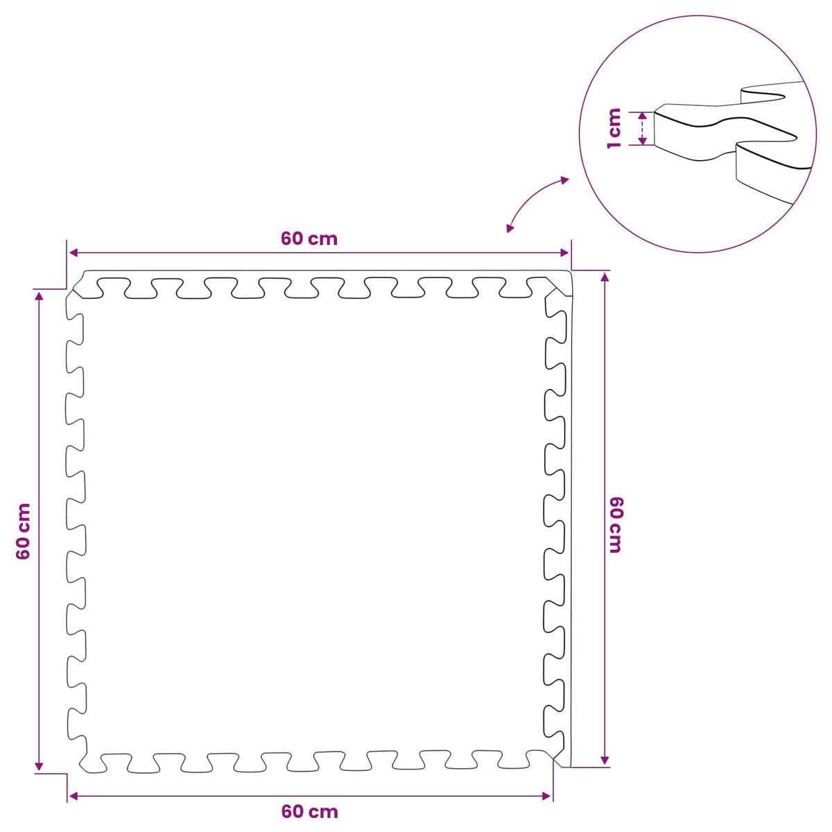 Pool Bodenschutzmatte 40 pcs 14,4 m² EVA-Schaum