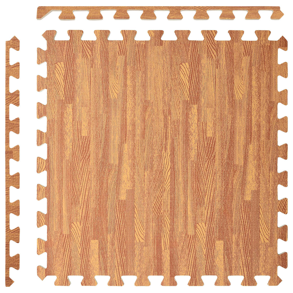 Pool Bodenschutzmatte 40 pcs Holz 14,4 m² EVA-Schaum