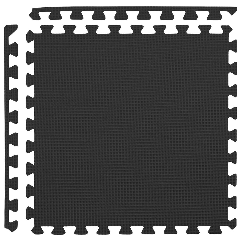 Pool Bodenschutzmatte 50 pcs Schwarz 18 m² EVA-Schaum